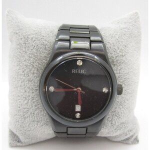 Men Relic Quartz WR Analog 38mm Round Watch (H567) "New Battery" ZR77106